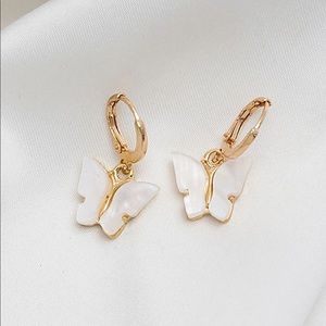 Sparkly butterfly earrings